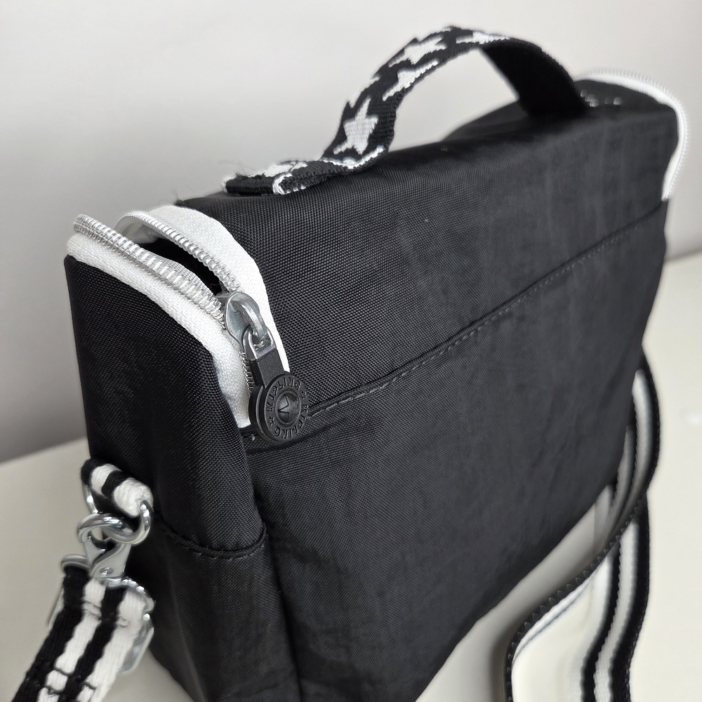 Kipling Kichirou Insulated Lunch Bag Polyamide EVA KI2163 Stars Pop Black NWT - Picture 6 of 8